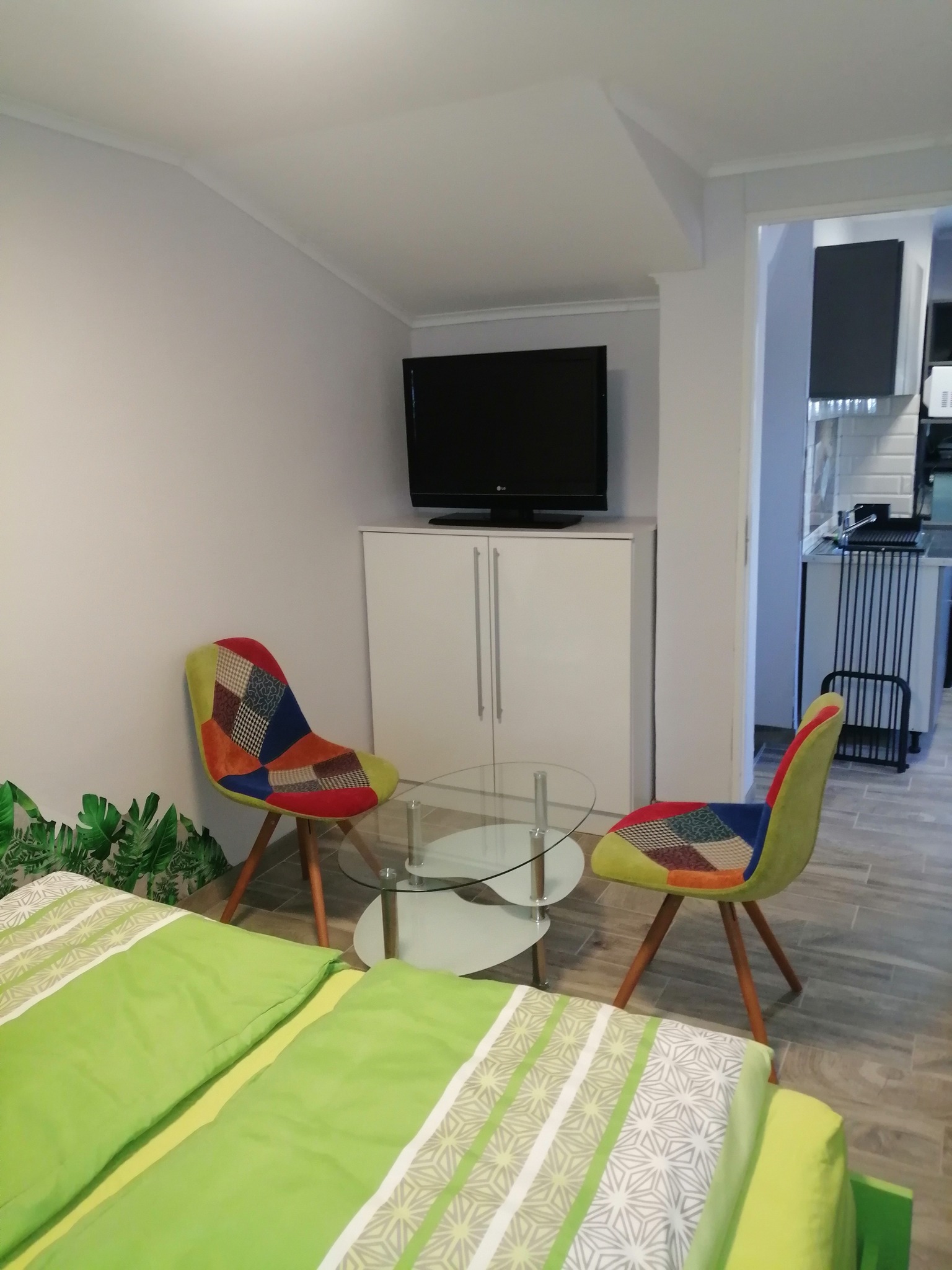 Nappali rész az alsó apartmanban